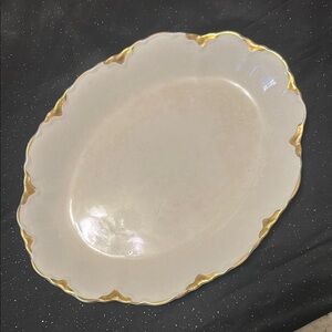 Chantilly Gold Oval Serving Platter-England